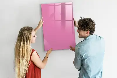 Tableau magnétique effaçable à sec couleur rose
