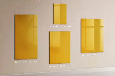 Tableau magnétique effaçable à sec de couleur jaune or