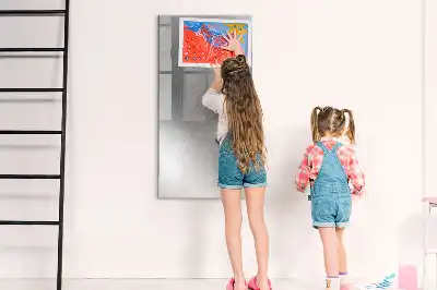 Tableau effaçable à sec magnétique effet éclats métalliques