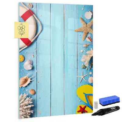 Tableau effaçable à sec magnétique kit pour les passionnés de plage