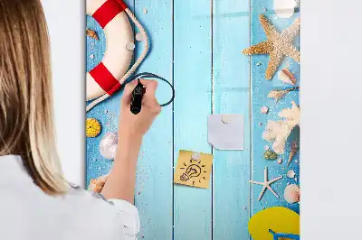 Tableau effaçable à sec magnétique kit pour les passionnés de plage