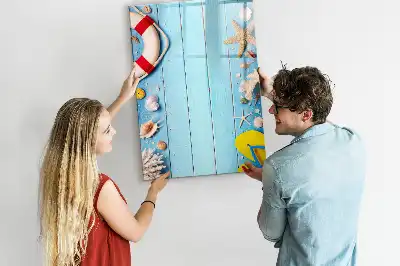 Tableau effaçable à sec magnétique kit pour les passionnés de plage