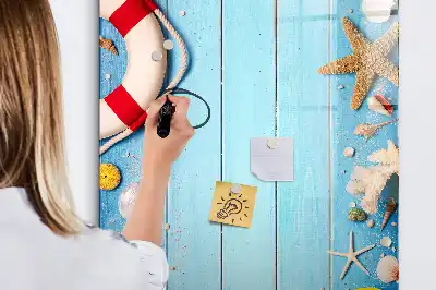 Tableau effaçable à sec magnétique kit pour les passionnés de plage