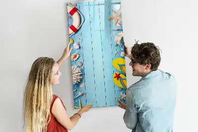 Tableau effaçable à sec magnétique kit pour les passionnés de plage
