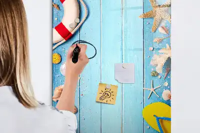 Tableau effaçable à sec magnétique kit pour les passionnés de plage