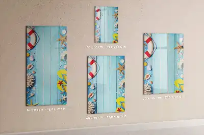 Tableau effaçable à sec magnétique kit pour les passionnés de plage