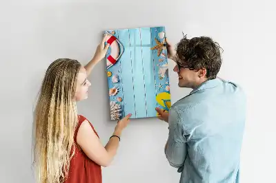 Tableau effaçable à sec magnétique kit pour les passionnés de plage