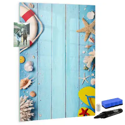 Tableau effaçable à sec magnétique kit pour les passionnés de plage
