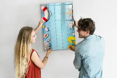 Tableau effaçable à sec magnétique kit pour les passionnés de plage