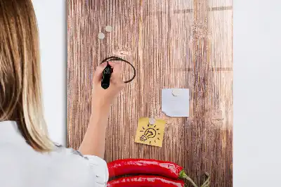 Tableau magnétique effaçable à sec motif piments sur planche