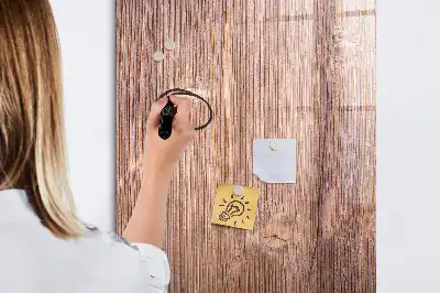 Tableau magnétique effaçable à sec motif piments sur planche