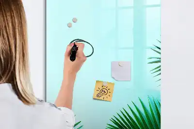 Tableau magnétique effaçable à sec motif feuilles exotiques