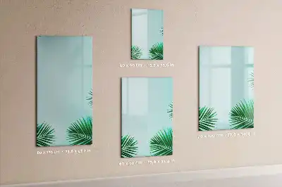 Tableau magnétique effaçable à sec motif feuilles exotiques