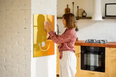 Tableau magnétique effaçable à sec jus d'orange