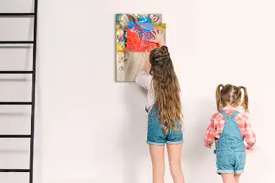 Tableau magnétique effaçable à sec motif plage de sable