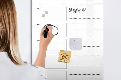 Planificateur de repas hebdomadaire tableau magnétique effaçable à sec