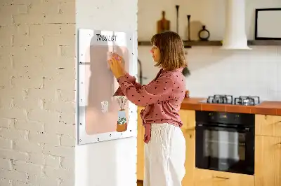 Tableau effaçable à sec magnétique liste de tâches