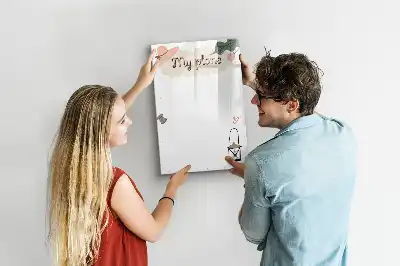 Tableau magnétique effaçable à sec modèle mes projets