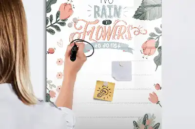 Tableau magnétique effaçable à sec liste décorative