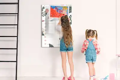 Tableau magnétique effaçable à sec liste décorative