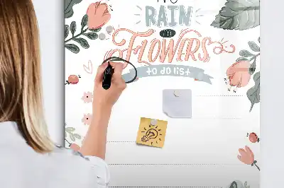 Tableau magnétique effaçable à sec liste décorative