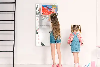 Tableau magnétique effaçable à sec liste décorative