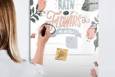 Tableau magnétique effaçable à sec liste décorative