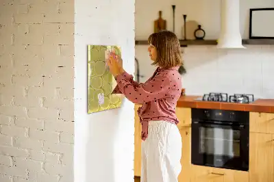 Tableau magnétique effaçable à sec motif rondelles de citron