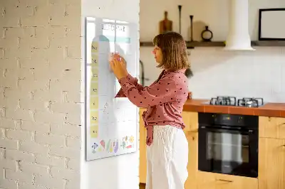 Tableau effaçable à sec magnétique planificateur de repas hebdomadaire
