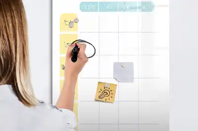 Tableau effaçable à sec magnétique planificateur de repas hebdomadaire