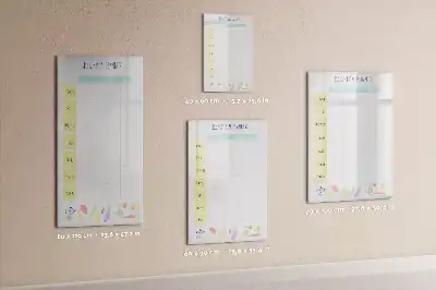 Tableau effaçable à sec magnétique planificateur de repas hebdomadaire