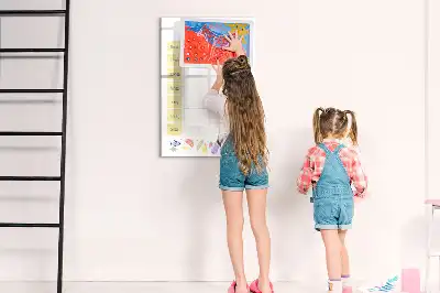 Tableau effaçable à sec magnétique planificateur de repas hebdomadaire