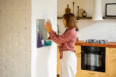Tableau effaçable à sec magnétique marbre coloré