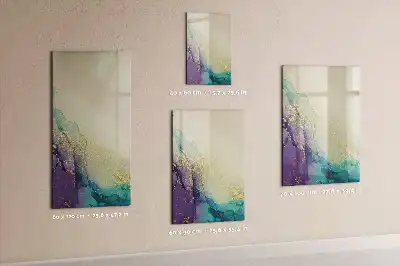 Tableau effaçable à sec magnétique marbre coloré