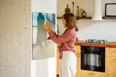 Tableau magnétique effaçable à sec marbre coloré