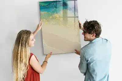 Tableau magnétique effaçable à sec marbre coloré