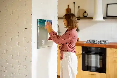Tableau magnétique effaçable à sec marbre coloré