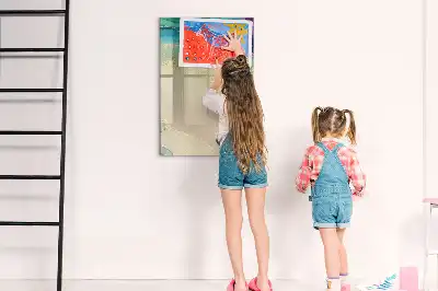 Tableau magnétique effaçable à sec marbre coloré
