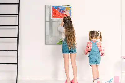 Tableau effaçable à sec magnétique motif légumes sur bois