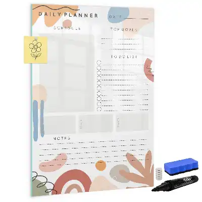 Tableau magnétique effaçable à sec planificateur quotidien
