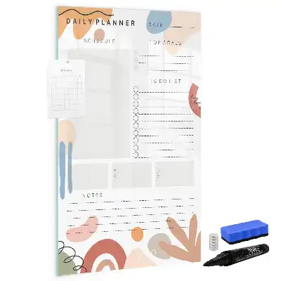 Tableau magnétique effaçable à sec planificateur quotidien