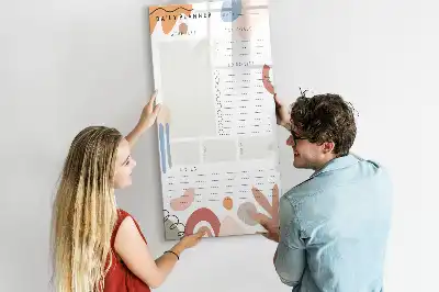 Tableau magnétique effaçable à sec planificateur quotidien