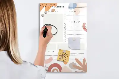 Tableau magnétique effaçable à sec planificateur quotidien
