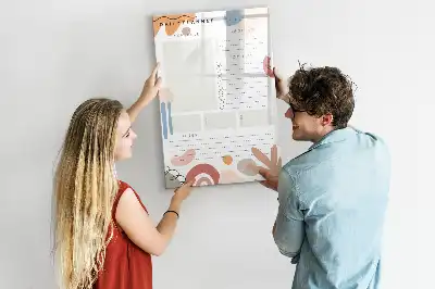 Tableau magnétique effaçable à sec planificateur quotidien