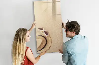 Tableau effaçable à sec magnétique modèle Banc de sable