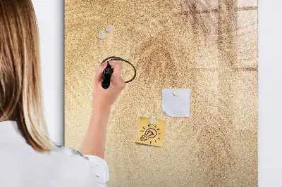 Tableau magnétique effaçable à sec modèle ombre de feuilles de palmier