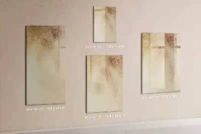 Tableau magnétique effaçable à sec modèle ombre de feuilles de palmier