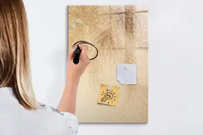 Tableau magnétique effaçable à sec modèle ombre de feuilles de palmier