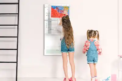 Tableau effaçable à sec magnétique planning du jour