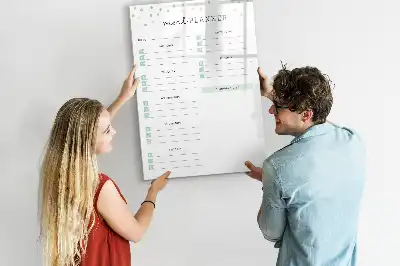 Tableau effaçable magnétique pour menu planificateur de repas hebdomadaire